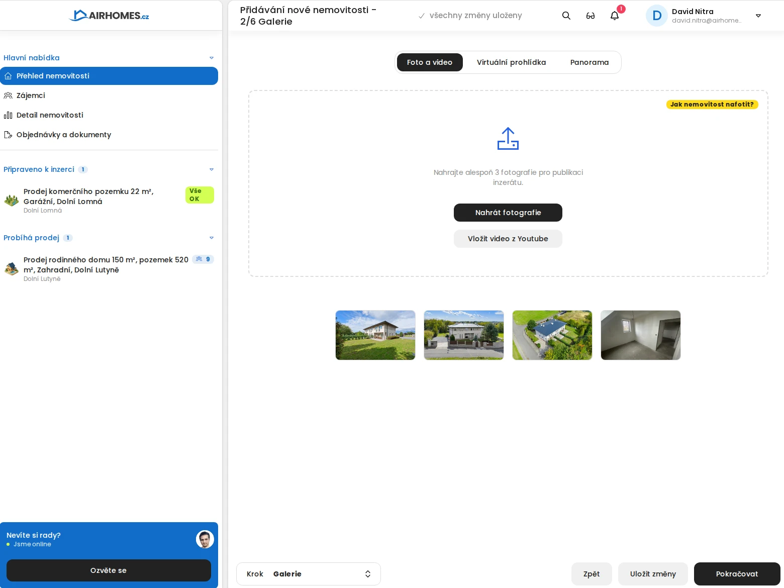 Property gallery and media