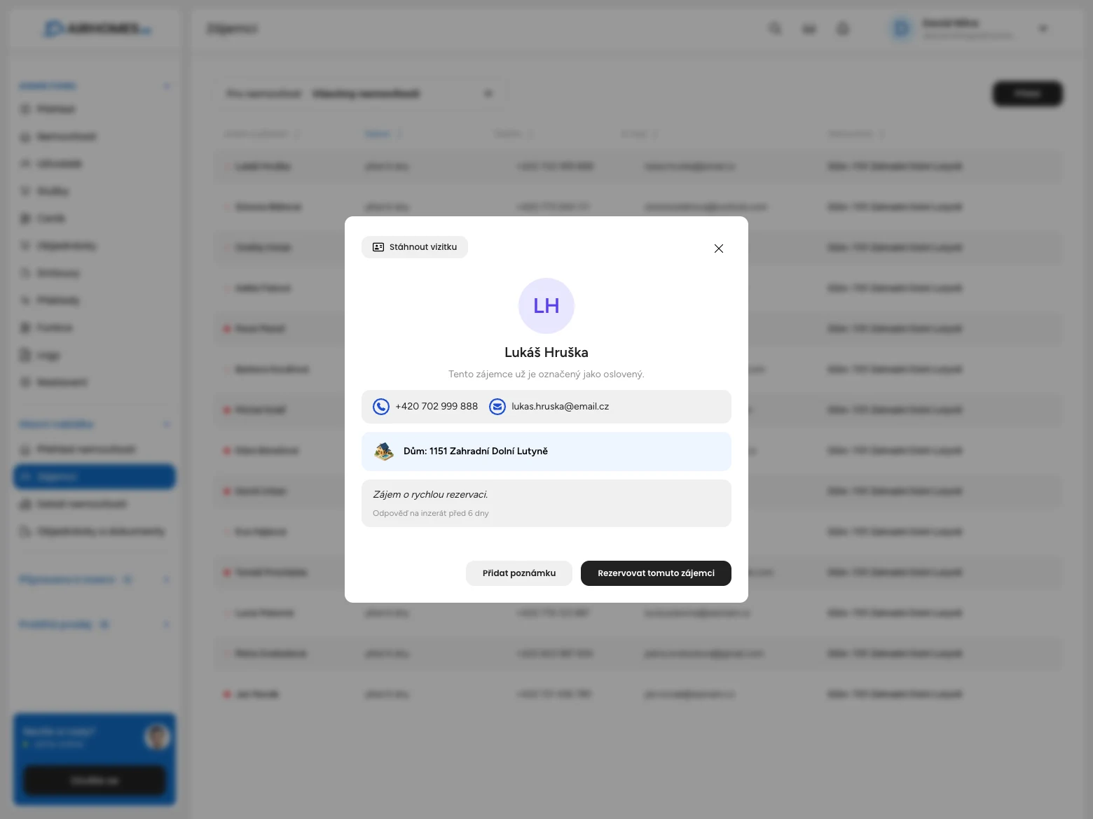 Expanded lead detail